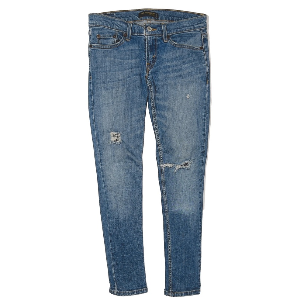 Levi’s Too Superlow Distressed Skinny Jeans